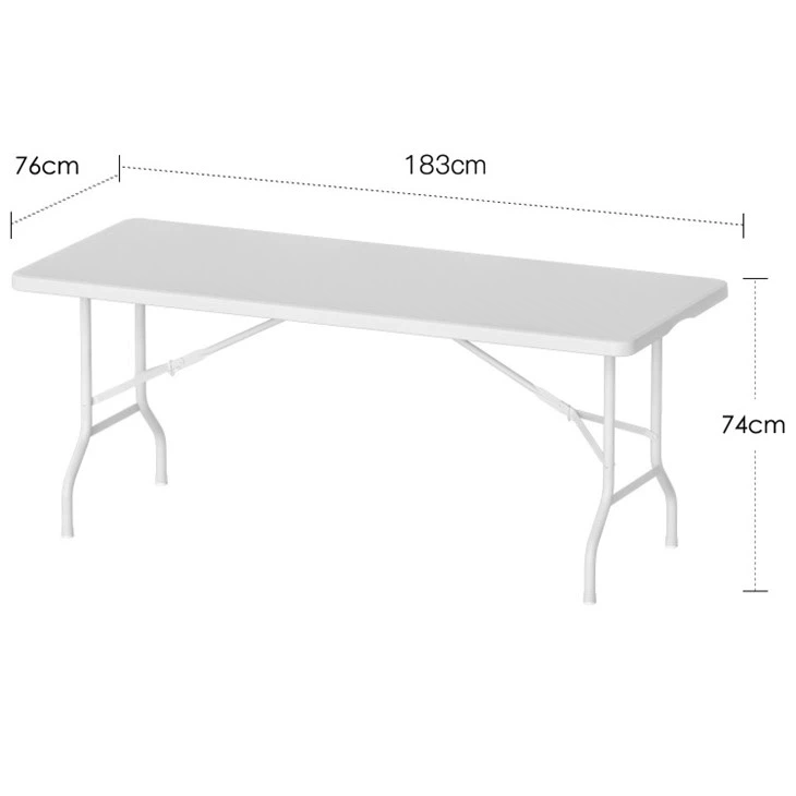 6ft Plastic Party Wedding Folding Table